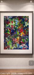 MaxSold Auction: Original Abstract Expressionist Painting – Framed - Newmarket (Ontario, Canada) SELLER MANAGED Downsizing Online Auction -  Brimson Drive (STORAGE)