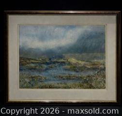 MaxSold Auction: Original Scottish Landscape (1991) by Aubrey McNaught - Newmarket (Ontario, Canada) SELLER MANAGED Downsizing Online Auction -  Brimson Drive (STORAGE)