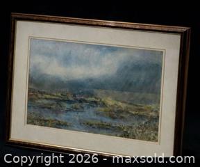 MaxSold Auction: Original Scottish Landscape (1991) by Aubrey McNaught - Newmarket (Ontario, Canada) SELLER MANAGED Downsizing Online Auction -  Brimson Drive (STORAGE)