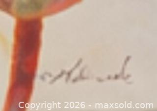 MaxSold Auction: Original Signed Floral Painting – Contemporary Poppy Composition - Newmarket (Ontario, Canada) SELLER MANAGED Downsizing Online Auction -  Brimson Drive (STORAGE)