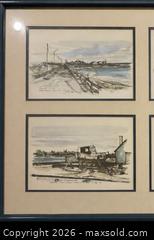 MaxSold Auction: Set of Four Original French Maritime Ink & Watercolor Drawings, Signed H. V., 1981 - Newmarket (Ontario, Canada) SELLER MANAGED Downsizing Online Auction -  Brimson Drive (STORAGE)