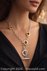 MaxSold Auction: Vintage Ralph Lauren Polo Two-Tone Statement Necklace - Newmarket (Ontario, Canada) SELLER MANAGED Downsizing Online Auction -  Brimson Drive (STORAGE)