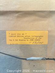 MaxSold Auction: Wait For Me — John Geerts Limited Edition Lithograph - Newmarket (Ontario, Canada) SELLER MANAGED Downsizing Online Auction -  Brimson Drive (STORAGE)