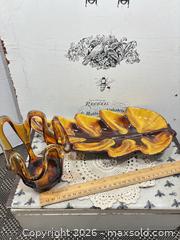 MaxSold Auction: Art Glass Vase/Bowl MCM- Ceramic Glazed Pottery & Handblown Glass - Gull Lake (Alberta, Canada) SELLER MANAGED Reseller Online Auction -  Stuart Avenue