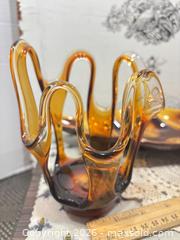 MaxSold Auction: Art Glass Vase/Bowl MCM- Ceramic Glazed Pottery & Handblown Glass - Gull Lake (Alberta, Canada) SELLER MANAGED Reseller Online Auction -  Stuart Avenue