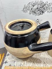 MaxSold Auction: Cornish Mead Co. Stoneware Jug / Kyusu Teapot, Medium - Gull Lake (Alberta, Canada) SELLER MANAGED Reseller Online Auction -  Stuart Avenue