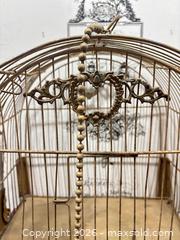 MaxSold Auction: Victorian Metal Bird Cage with Decorative Crest - Gull Lake (Alberta, Canada) SELLER MANAGED Reseller Online Auction -  Stuart Avenue