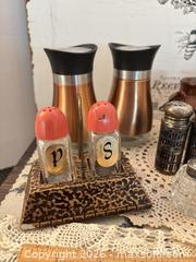 MaxSold Auction: Vintage Mixed Salt & Pepper Shaker Lot with Mother-of-Pearl - Gull Lake (Alberta, Canada) SELLER MANAGED Reseller Online Auction -  Stuart Avenue