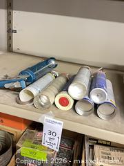 MaxSold Auction: Hardware lot: nails, fasteners, caulk tubes, small parts - Glendale (California, USA) PARTNER MANAGED Downsizing Online Auction - Raymond Avenue