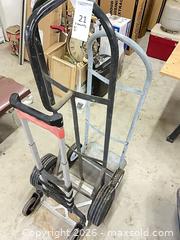 MaxSold Auction: Lot of 3 Hand Trucks / Dollies (2 Upright + 1 Folding Wagon) - Glendale (California, USA) PARTNER MANAGED Downsizing Online Auction - Raymond Avenue