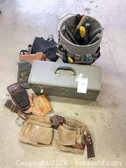 MaxSold Auction: Lot of Hand Tools with Toolboxes and Tool Belt - Glendale (California, USA) PARTNER MANAGED Downsizing Online Auction - Raymond Avenue