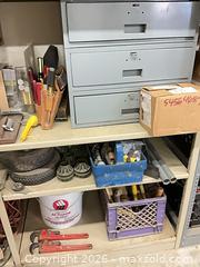MaxSold Auction: Mixed Hardware Lot with 3-Drawer Metal Organizer - Glendale (California, USA) PARTNER MANAGED Downsizing Online Auction - Raymond Avenue