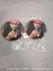 MaxSold Auction: 2x Lil Wayne album promo buttons - Toronto (Ontario, Canada) SELLER MANAGED Downsizing Online Auction - Torbarrie Road (STORAGE)
