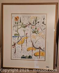 MaxSold Auction: Limited Edition Signed Salavador Dali Color 1975 Lithograph Collage Biological Garden (102/250) - Golden (Colorado, USA) SELLER MANAGED Estate Sale Online Auction - 9th Street
