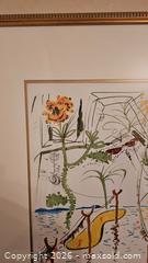 MaxSold Auction: Limited Edition Signed Salavador Dali Color 1975 Lithograph Collage Biological Garden (102/250) - Golden (Colorado, USA) SELLER MANAGED Estate Sale Online Auction - 9th Street