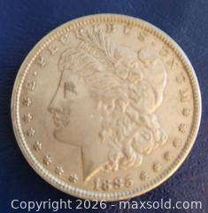 MaxSold Auction: 1885 Morgan silver dollar - Gloucester (Massachusetts, USA) SELLER MANAGED Downsizing Online Auction - Kondelin Road