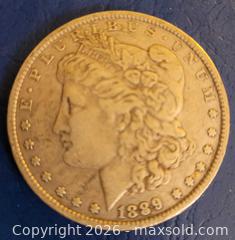 MaxSold Auction: 1889  Morgan silver dollar - Gloucester (Massachusetts, USA) SELLER MANAGED Downsizing Online Auction - Kondelin Road