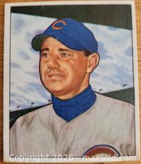 MaxSold Auction: 1950 Bill Serena baseball card - Gloucester (Massachusetts, USA) SELLER MANAGED Downsizing Online Auction - Kondelin Road