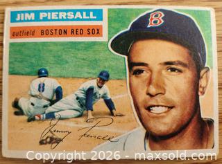 MaxSold Auction: 1956 Jim Piersall baseball card - Gloucester (Massachusetts, USA) SELLER MANAGED Downsizing Online Auction - Kondelin Road