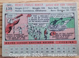 MaxSold Auction: 1956 Mickey Mantle baseball card - Gloucester (Massachusetts, USA) SELLER MANAGED Downsizing Online Auction - Kondelin Road