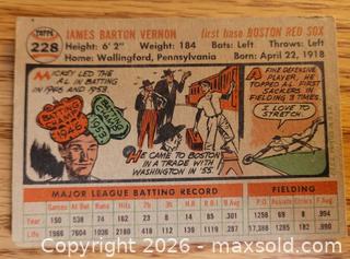MaxSold Auction: 1956 "Mickey" Vernon baseball card - Gloucester (Massachusetts, USA) SELLER MANAGED Downsizing Online Auction - Kondelin Road