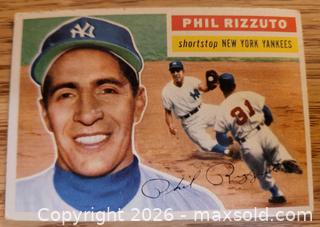 MaxSold Auction: 1956 Phil Rizzuto baseball card - Gloucester (Massachusetts, USA) SELLER MANAGED Downsizing Online Auction - Kondelin Road