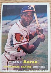 MaxSold Auction: 1957 Hank Aaron baseball card - Gloucester (Massachusetts, USA) SELLER MANAGED Downsizing Online Auction - Kondelin Road