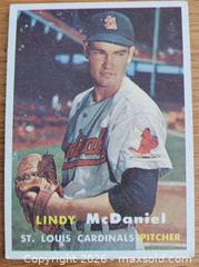 MaxSold Auction: 1957 Lindy McDaniel baseball card - Gloucester (Massachusetts, USA) SELLER MANAGED Downsizing Online Auction - Kondelin Road