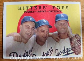 MaxSold Auction: 1959 Hitters Foes baseball card - Gloucester (Massachusetts, USA) SELLER MANAGED Downsizing Online Auction - Kondelin Road