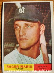 MaxSold Auction: 1961 Roger Maris baseball card - Gloucester (Massachusetts, USA) SELLER MANAGED Downsizing Online Auction - Kondelin Road