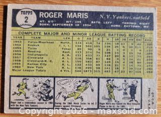 MaxSold Auction: 1961 Roger Maris baseball card - Gloucester (Massachusetts, USA) SELLER MANAGED Downsizing Online Auction - Kondelin Road