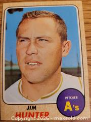 MaxSold Auction: 1968 Jim Hunter baseball card - Gloucester (Massachusetts, USA) SELLER MANAGED Downsizing Online Auction - Kondelin Road