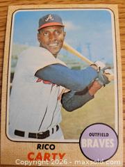 MaxSold Auction: 1968 Rico Carty baseball card - Gloucester (Massachusetts, USA) SELLER MANAGED Downsizing Online Auction - Kondelin Road