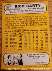 MaxSold Auction: 1968 Rico Carty baseball card - Gloucester (Massachusetts, USA) SELLER MANAGED Downsizing Online Auction - Kondelin Road