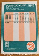 MaxSold Auction: 1988 Dominique Wilkins basketball card - Gloucester (Massachusetts, USA) SELLER MANAGED Downsizing Online Auction - Kondelin Road