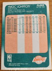 MaxSold Auction: 1988 Magic Johnson basketball card - Gloucester (Massachusetts, USA) SELLER MANAGED Downsizing Online Auction - Kondelin Road