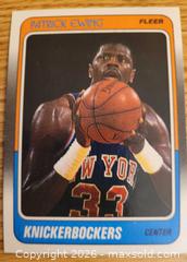 MaxSold Auction: 1988 Patrick Ewing basketball card - Gloucester (Massachusetts, USA) SELLER MANAGED Downsizing Online Auction - Kondelin Road