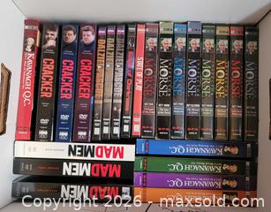 MaxSold Auction: Box of DVDs, mainly British mysteries - Gloucester (Massachusetts, USA) SELLER MANAGED Downsizing Online Auction - Kondelin Road