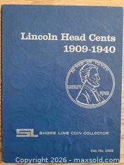 MaxSold Auction: Collection of Lincoln Head pennies and folder - Gloucester (Massachusetts, USA) SELLER MANAGED Downsizing Online Auction - Kondelin Road