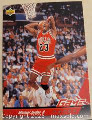 MaxSold Auction: Michael Jordan Upper Deck card - Gloucester (Massachusetts, USA) SELLER MANAGED Downsizing Online Auction - Kondelin Road