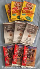 MaxSold Auction: Nine packs of basketball cards - Gloucester (Massachusetts, USA) SELLER MANAGED Downsizing Online Auction - Kondelin Road