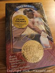 MaxSold Auction: Unopened box of 1993 Leaf baseball cards - Gloucester (Massachusetts, USA) SELLER MANAGED Downsizing Online Auction - Kondelin Road
