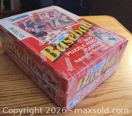 MaxSold Auction: Unopened box of Donruss 1990 baseball cards - Gloucester (Massachusetts, USA) SELLER MANAGED Downsizing Online Auction - Kondelin Road