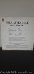 MaxSold Auction: Signed Orval prophet mile after mile first pressing record album - Ottawa (Ontario, Canada) SELLER MANAGED Downsizing Online Auction - Seabrooke Drive