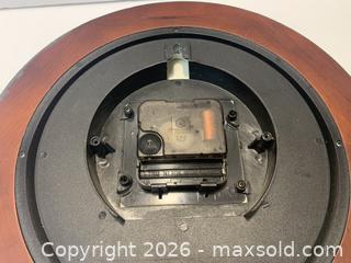MaxSold Auction: Black Solid Wood Wall Clock with Quartz Movement - New Westminster (British Columbia, Canada) SELLER MANAGED Reseller Online Auction - Canfor Avenue