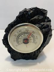 MaxSold Auction: Glassique Decorative Desk Thermometer with Coal Rock Base - New Westminster (British Columbia, Canada) SELLER MANAGED Reseller Online Auction - Canfor Avenue