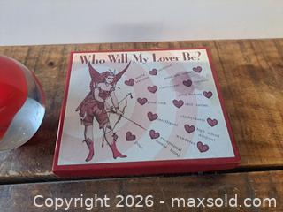 MaxSold Auction: Valentine paper weight and a valentine game - New Westminster (British Columbia, Canada) SELLER MANAGED Reseller Online Auction - Canfor Avenue