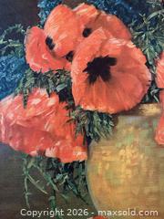 MaxSold Auction: Antique Wood Hand-Painted Card Table with Floral Design - Lincoln (California, USA) PARTNER MANAGED Moving Online Auction - Tiger Lily Lane