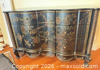 MaxSold Auction: Ebony Oriental Chest of Drawers - Lincoln (California, USA) PARTNER MANAGED Moving Online Auction - Tiger Lily Lane