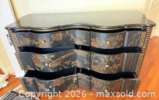 MaxSold Auction: Ebony Oriental Chest of Drawers - Lincoln (California, USA) PARTNER MANAGED Moving Online Auction - Tiger Lily Lane